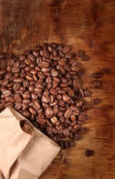 Roasted coffee beans Stock Photos