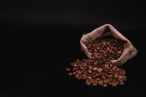 Roasted coffee beans Stock Photos