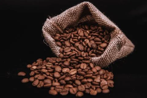 Roasted coffee beans Stock Photos