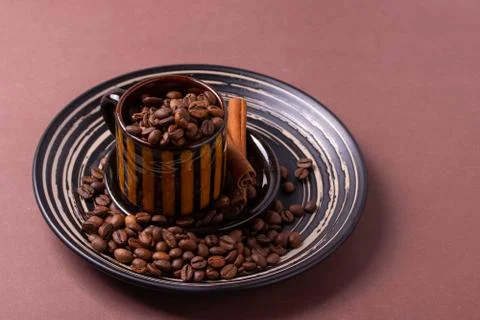 Roasted coffee beans Foto stock