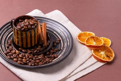 Roasted coffee beans Stock Photos