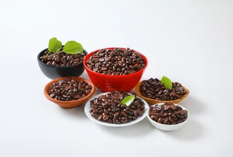 Roasted coffee beans Stock Photos