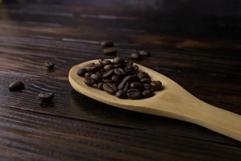 Roasted coffee beans Stock Photos