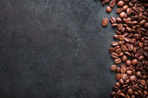 Roasted coffee beans Stock Photos
