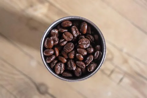 Roasted coffee beans Stock Photos