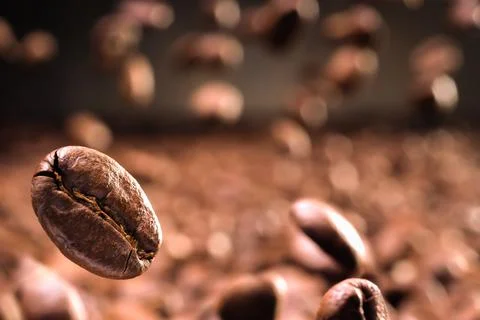 Roasted coffee beans Stock Photos