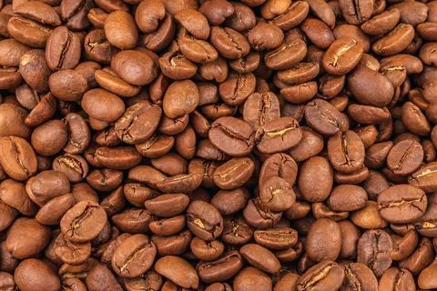 Roasted coffee beans Stock Photos