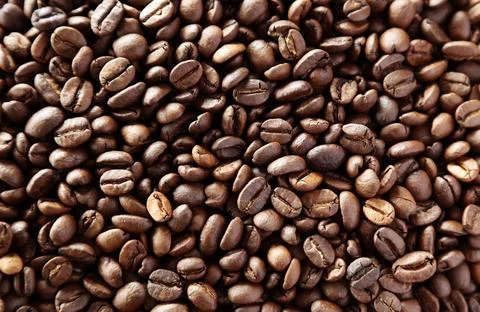 Roasted coffee beans Stock Photos