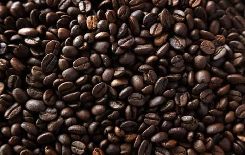 Roasted coffee beans Stock Photos