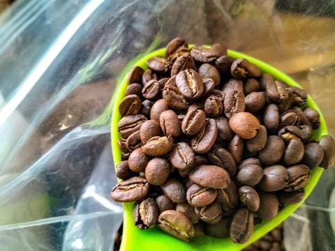 Roasted coffee beans Fotos de archivo