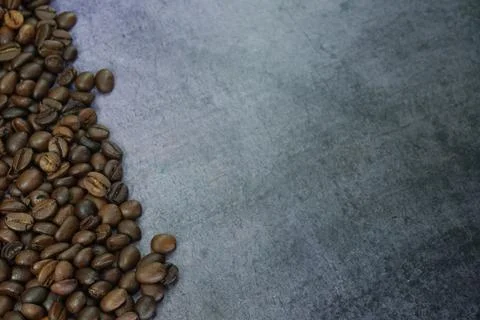 Roasted coffee beans texture background Stock Photos