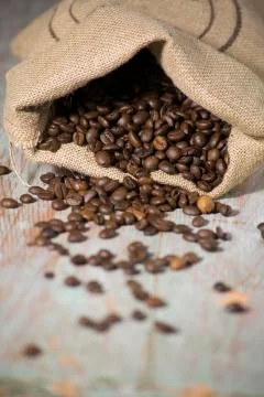 Roasted coffee beans1 Stock Photos
