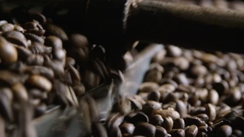 Roasted Coffee being cooled down 스톡 동영상 90010884