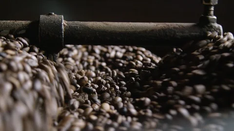 Roasted Coffee being cooled down 스톡 동영상 90017760