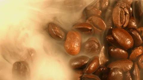 Roasted coffee closeup Stock Footage 57539468