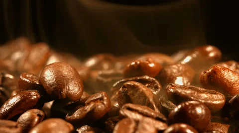 Roasted coffee closeup Stock Footage 57683129