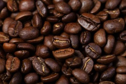 Roasted coffee grain Stock Photos