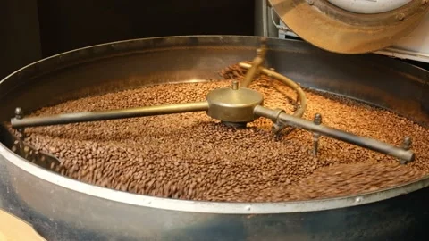 Roasted coffee process Stock Footage 199919083
