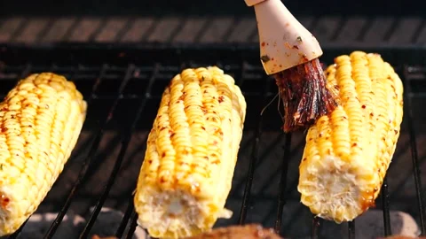 Roasted Corn Stock Footage 136833113