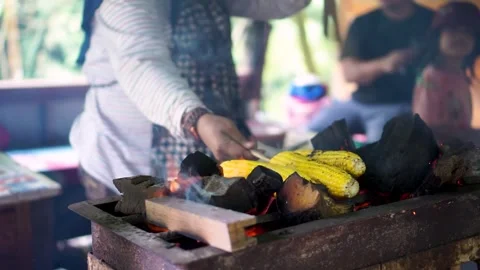 Roasted corn Video stock 242896366