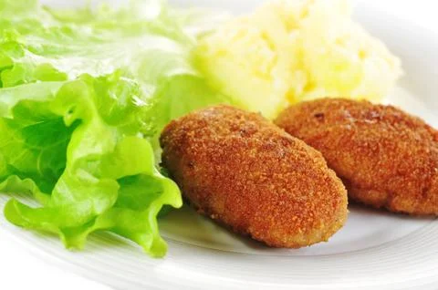 Roasted cutlets Stock Photos