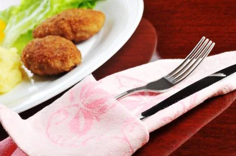 Roasted cutlets Stock Photos