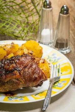 Roasted duck breast. Stock Photos