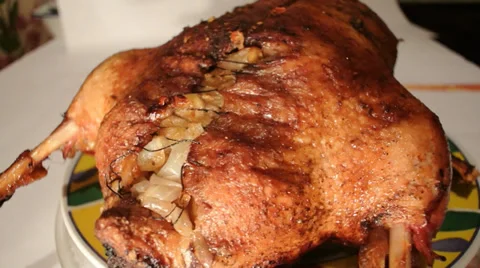 Roasted duck Video stock 33848306