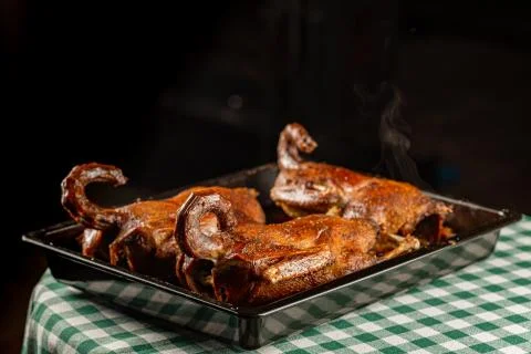 Roasted Ducks Stock Photos