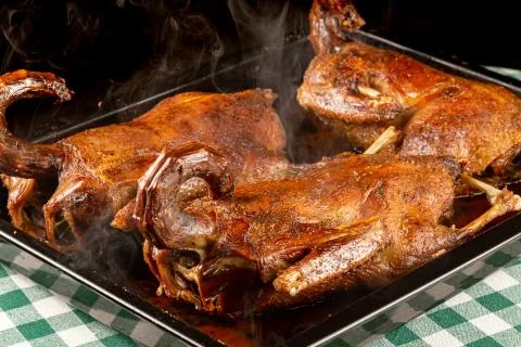 Roasted Ducks Stock Photos