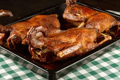 Roasted Ducks Stock Photos