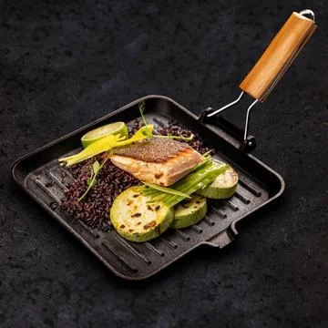 Roasted fish fillet Foto stock