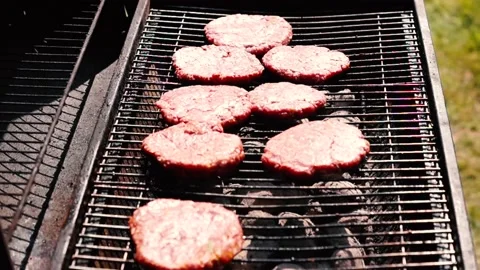 Roasted Ground Meat For Hamburger Stock Footage 136828828
