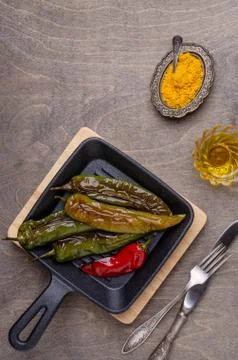Roasted hot pepper Stock Photos