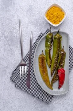 Roasted hot pepper Stock Photos