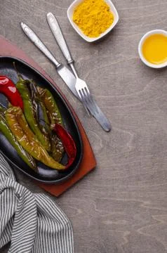 Roasted hot pepper Stock Photos