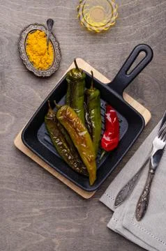 Roasted hot pepper Stock Photos