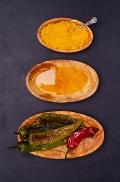 Roasted hot pepper Stock Photos