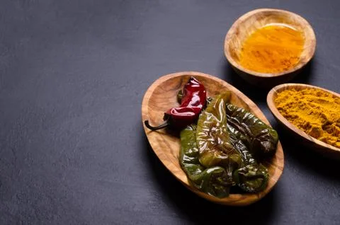 Roasted hot pepper Stock Photos