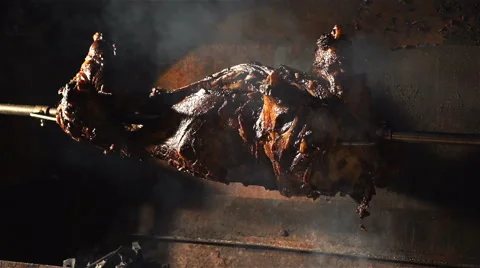 Roasted lamb Stock Footage 61770033