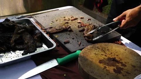 Roasted Lamb Stock Footage 146126461