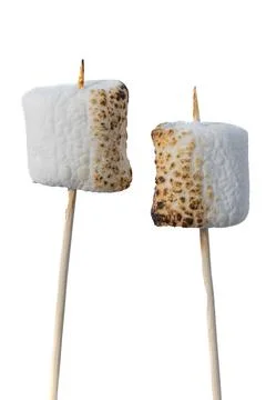 Roasted Marshmallows on a stick Stock Photos
