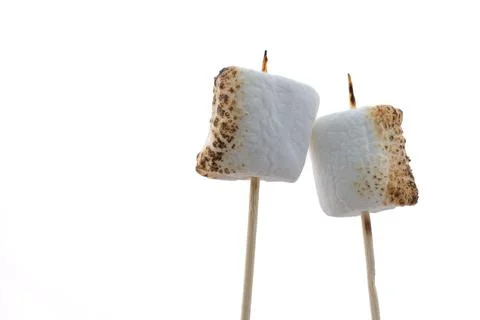 Roasted Marshmallows on a stick Stock Photos