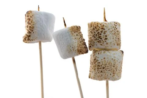 Roasted Marshmallows on a stick Stock Photos