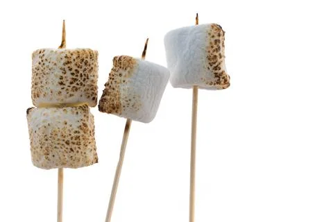 Roasted Marshmallows on a stick Stock Photos