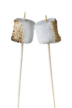 Roasted Marshmallows on a stick Stock Photos