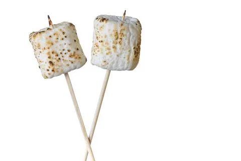 Roasted Marshmallows on a stick Stock Photos