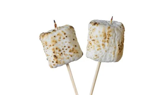 Roasted Marshmallows on a stick Stock Photos