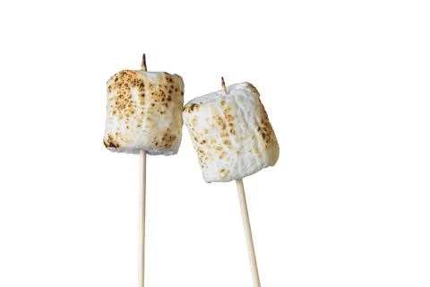 Roasted Marshmallows on a stick Stock Photos