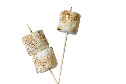 Roasted Marshmallows on a stick Stock Photos